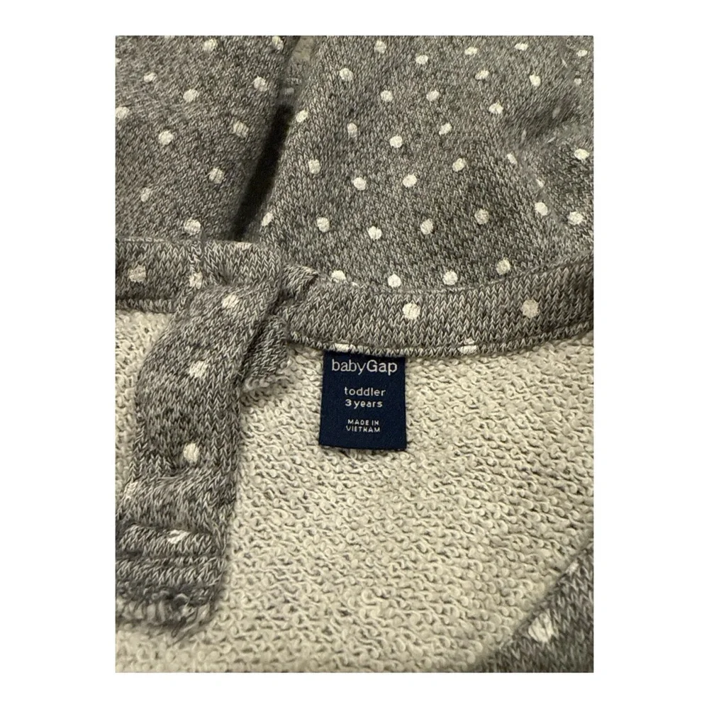 BabyGAP Toddler Girls' Gray‎ Long Sleeve Sweatshirt with Pink Print, Size 3T